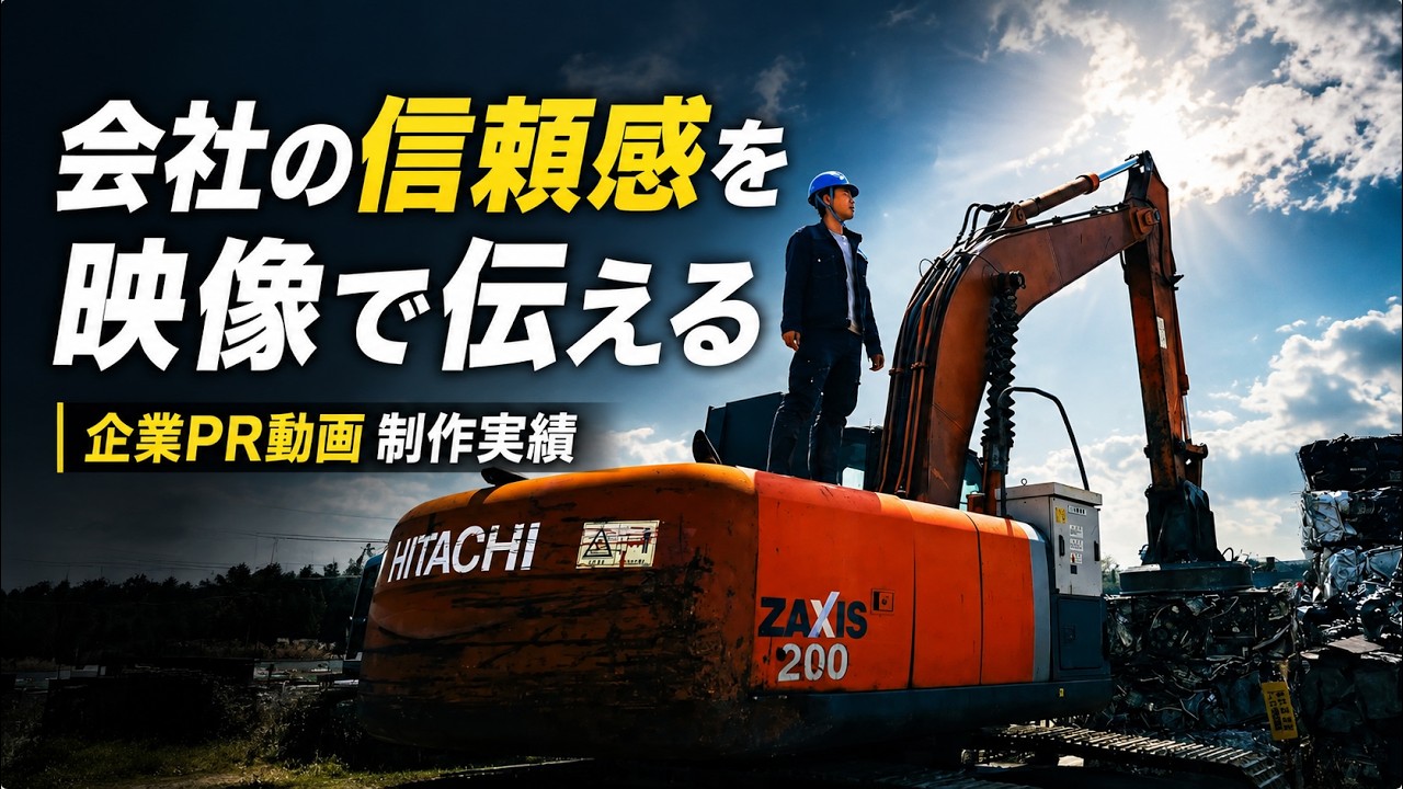 企業PR動画制作実績：ホームページ用イメージムービー（シーアールエス様）